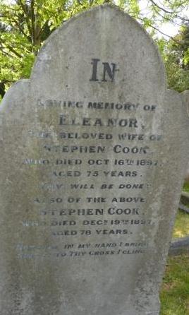 Stephen and Eleanor Cook Grave