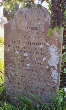 John Hooper Headstone