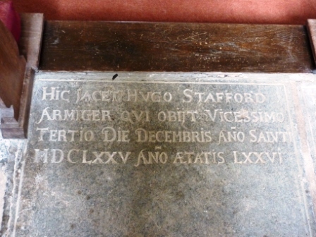 Slate memorial 1675