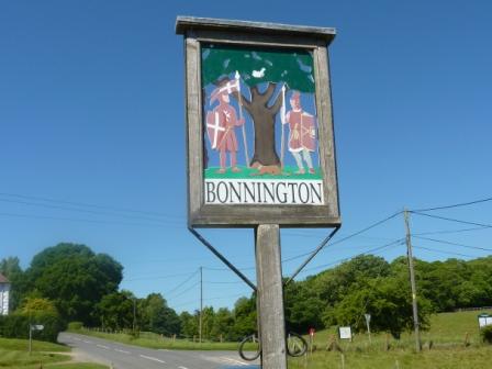 The village sign