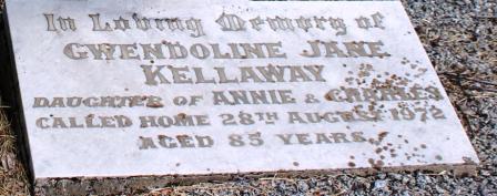 Gwen Kellaway Gravestone